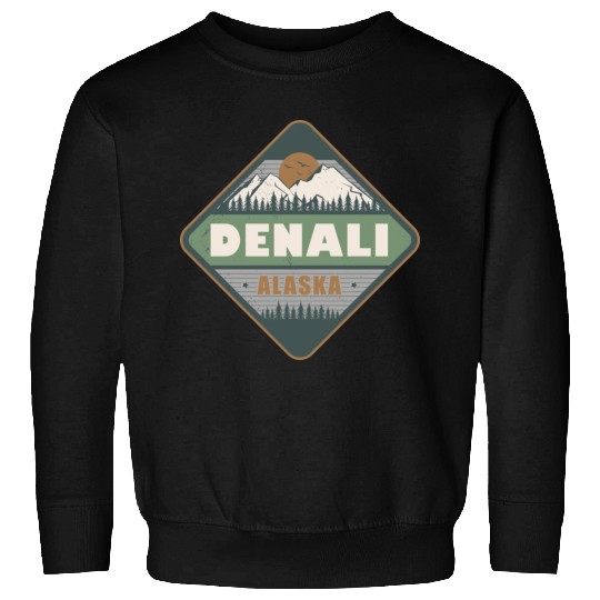 Denali Alaska US Vintage Hiking Design Sweatshirts