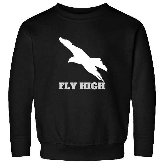 FLY High Grey Pop Art Eagle Sweatshirts