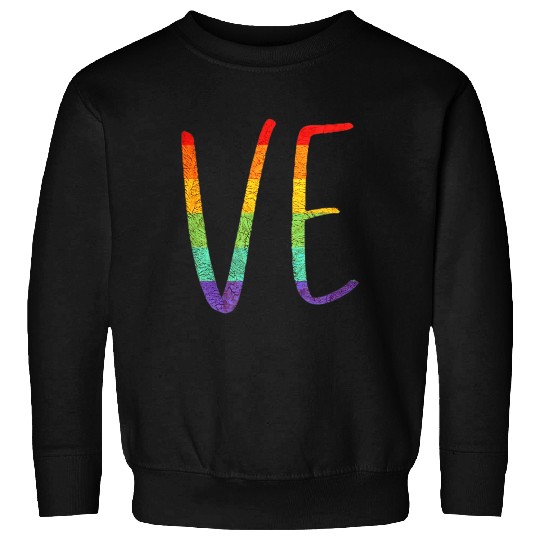 LGBT Pride Love LO VE Lesbian Couple Matching Love Sweatshirts