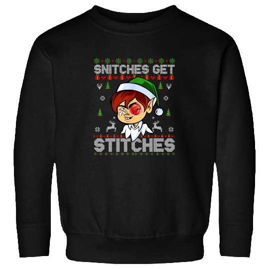 Warrior 12 Snitches Get Stitches Sweatshirts