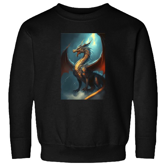 Mystical Dragon in storm Sweatshirts
