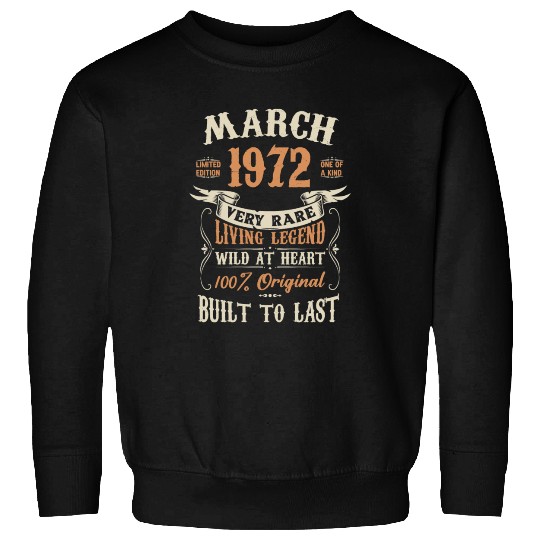 March 1972 Birthday Surprise Sweatshirts