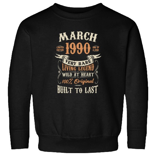 March 1990 Birthday Surprise Sweatshirts