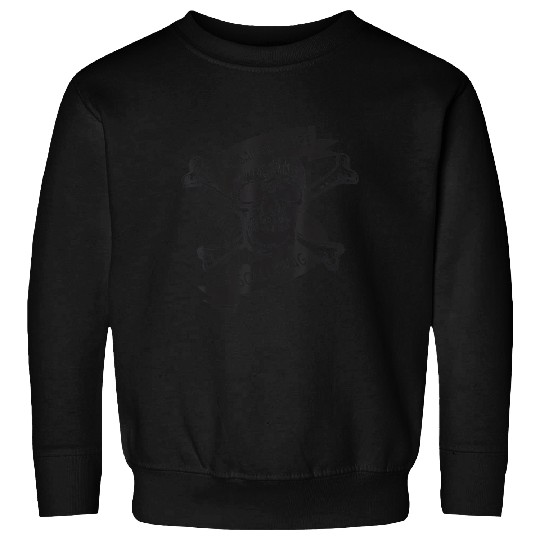 Michigan Lake St Clair Pirate Skull Bones Boating Sweatshirts