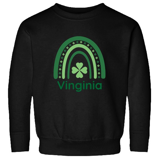 Vinginia Clover Charm Boho Rainbow Sweatshirts