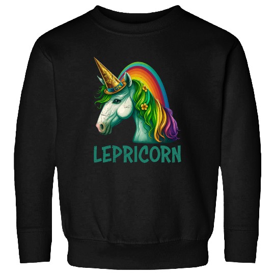 Unicorn St Patrick's Day women Ireland Lepricorn Sweatshirts