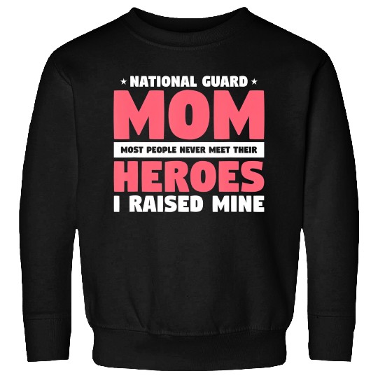 National Guard Mom Lovely Mother Family Military Sweatshirts