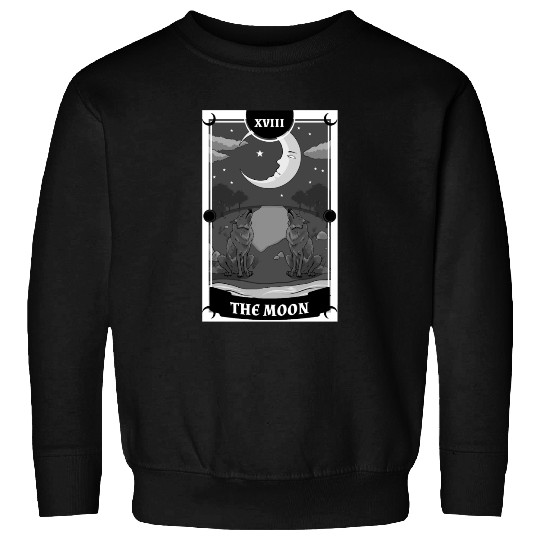 Anime Tarot Card The Moon Gothic Sweatshirts
