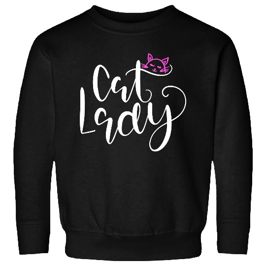 Cat lady Meow Sweatshirts