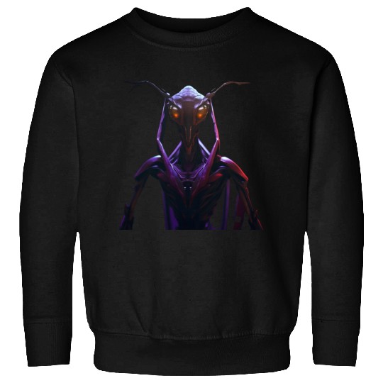 purple ferocious alien Sweatshirts