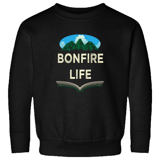 Bonfire Life Camping Wildlife Camper Outdoor Natur Sweatshirts