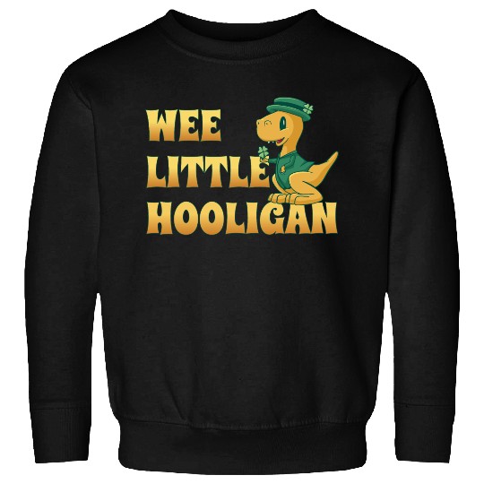Wee Lil Hooligan loves Dinosaur St Patrick Day Sweatshirts