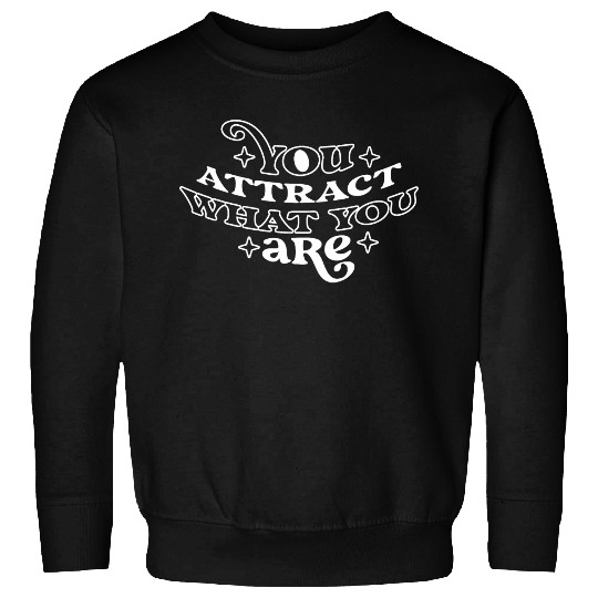 Law of Attraction Typography Manifest Quote Sweatshirts
