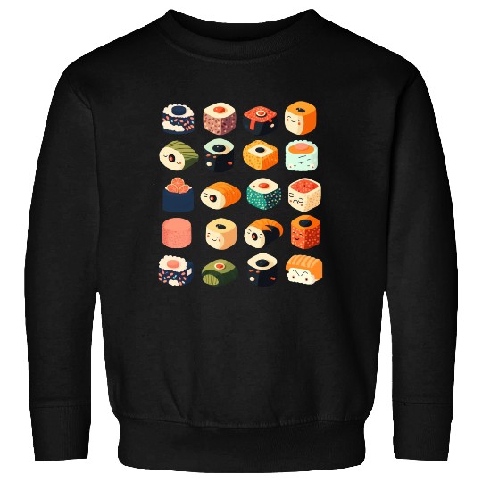 sushi pattern Sweatshirts