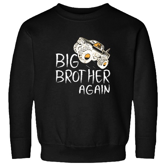 Big Brother Sweatshirts Monster Truck for Boys Youth