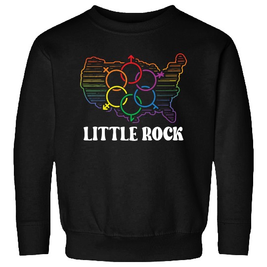 Little Rock Pride Month Pride Flag LGBT Community Sweatshirts