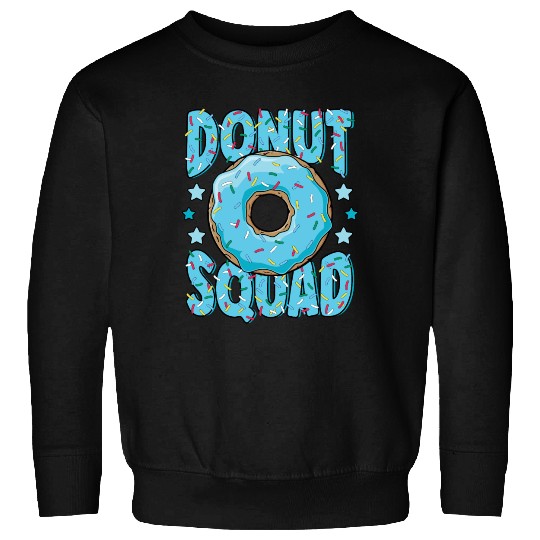 Blue Donut Squad Sprinkles Donut Lover Matching Sweatshirts