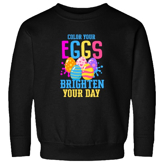 Easter Colorful Egg Dye Rabbit Egg Hunt Sweatshirts