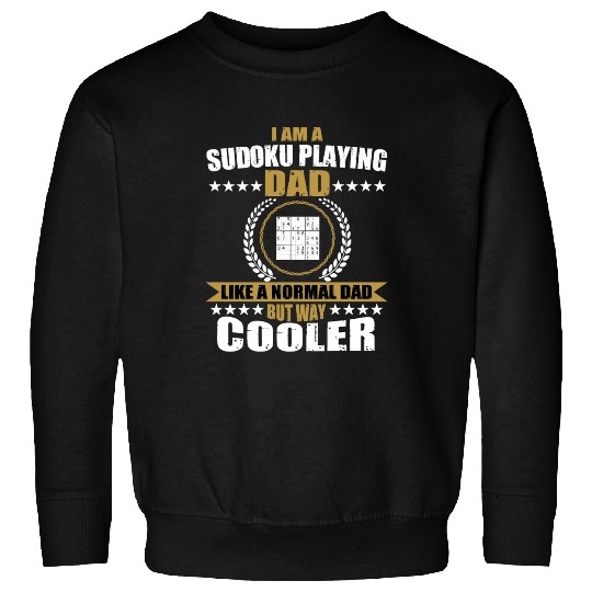 Sudoku Playing Dad For Men Sweatshirts