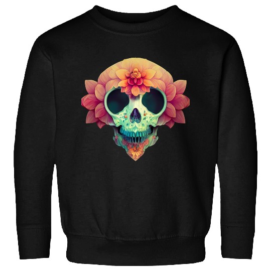 Floral Skull Candy Sweatshirts
