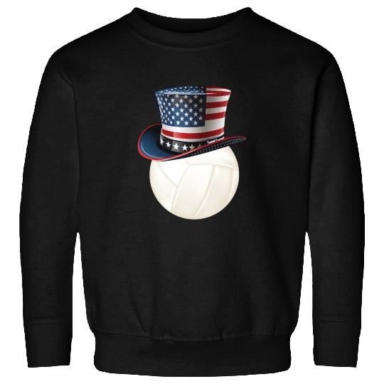 Patriotic America USA Flag 4th Of July Volleyball Sweatshirts