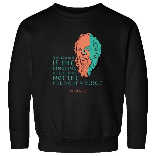 Socrates Stoic Philosophy Quote Sweatshirts