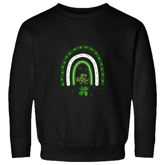 Green Four Leaf Clover .St Patrick's Day Sweatshirts
