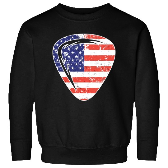 4th of July US Guitar Plectrum Sweatshirts