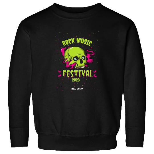 Skull Givin' Raspberry Dk , Rock music Sweatshirts