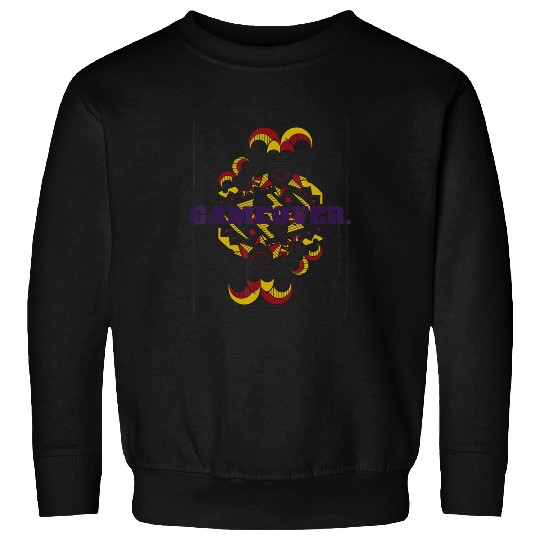 GAME OVER Joker Playing Card Sweatshirts