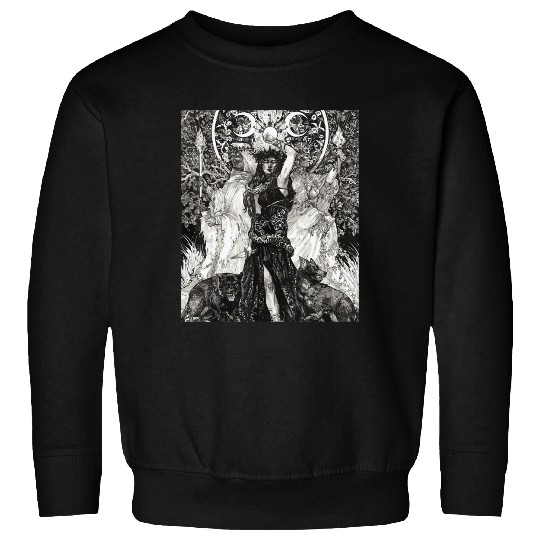 The Goddess Hecate Tarot Card Triple Wiccan Pagan Sweatshirts