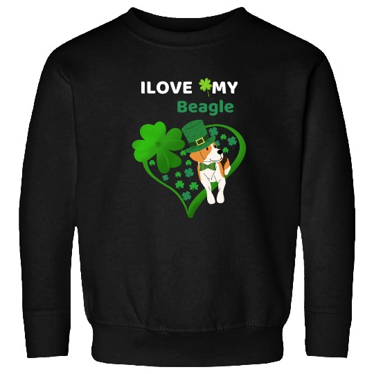 Irish Shamrock St Patrick's Day Beagle Cool Sweatshirts
