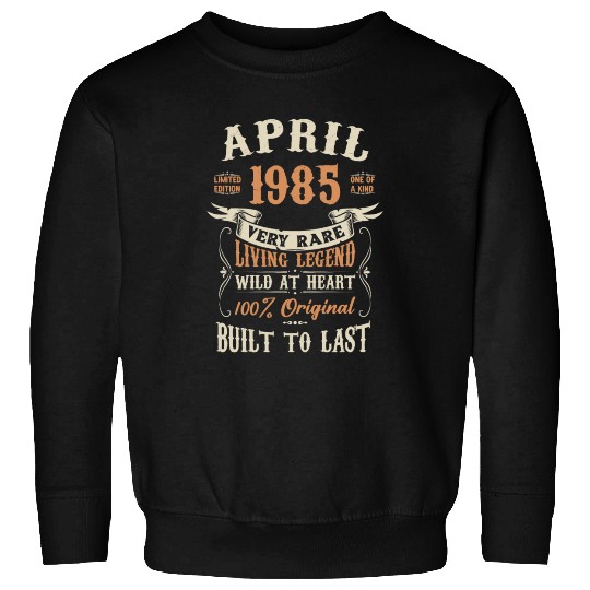 April 1985 Birthday Surprise Sweatshirts