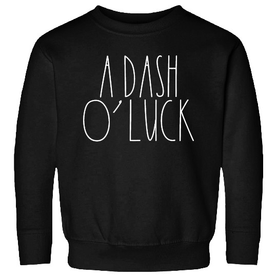 A Dash O' Luck White Rae Dunn Inspired Minimalist Sweatshirts