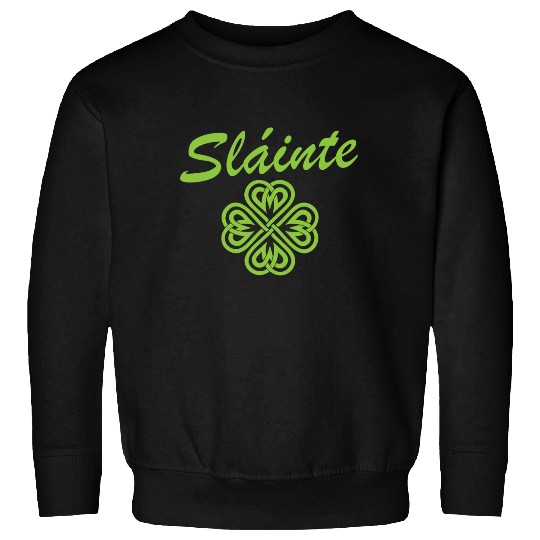 Slainte Shamrock Cheers Salute St. Patrick's Day Sweatshirts