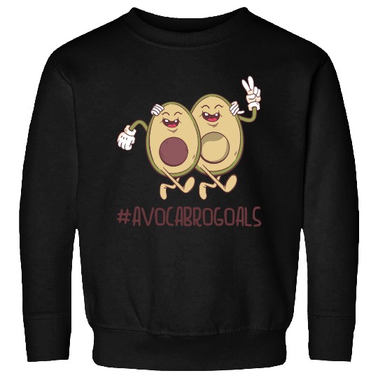 Sibling Big Brother Avocado Goals Hilarious Puns Sweatshirts