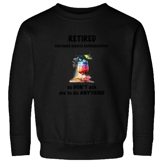 Retired Dentist Vacation Tropical Cocktail Sweatshirts