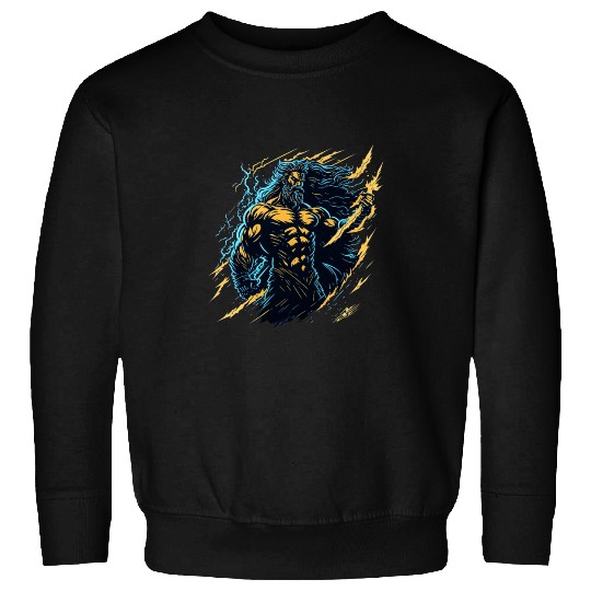 Zeus God of thunder and lightning Sweatshirts