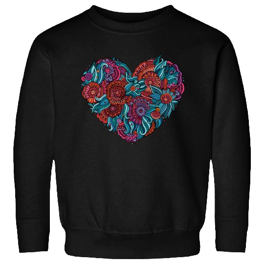 Colorful Sindhi Heart Sweatshirts Design