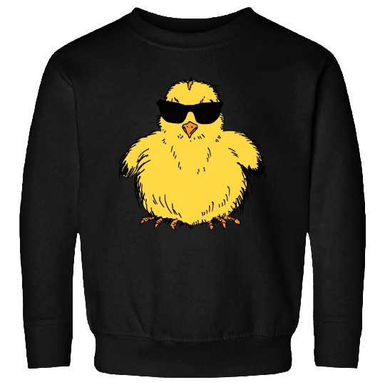 Easter Chick with Sunglasses Sweatshirts
