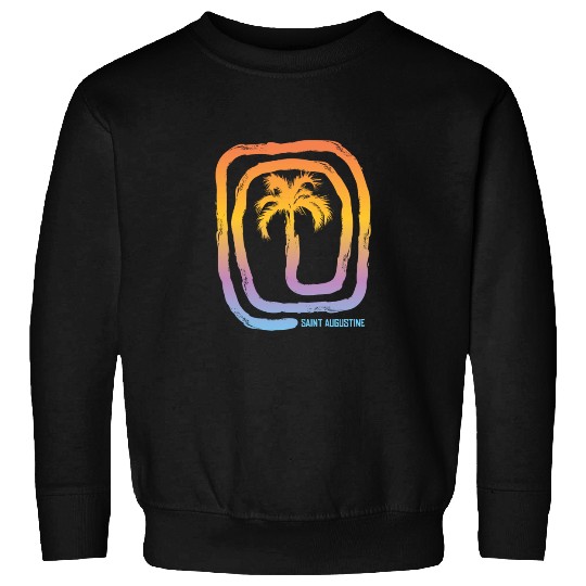 Cool Saint Augustine Florida Palm Tree Souvenir Sweatshirts