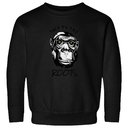 Back To The Roots Evolution Monkey Primate Sweatshirts