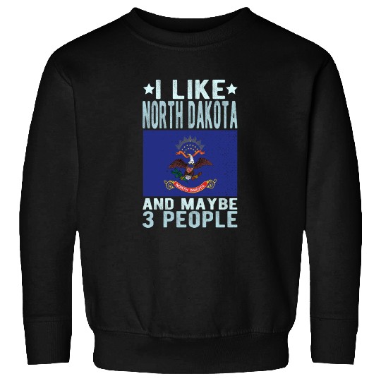 North Dakota Flag US State Sweatshirts