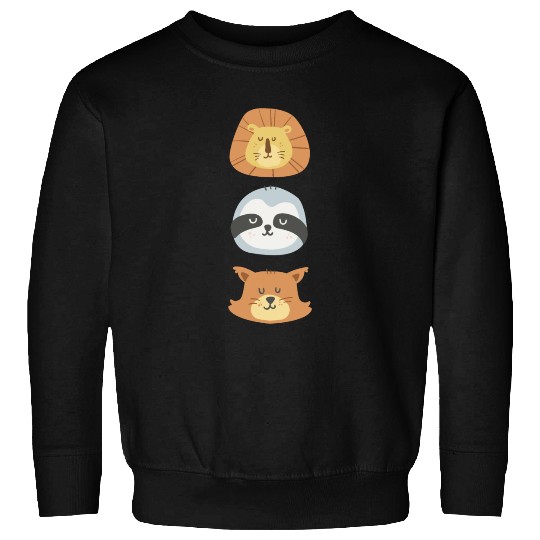 Lion, Sloth and Weasel Sweatshirts