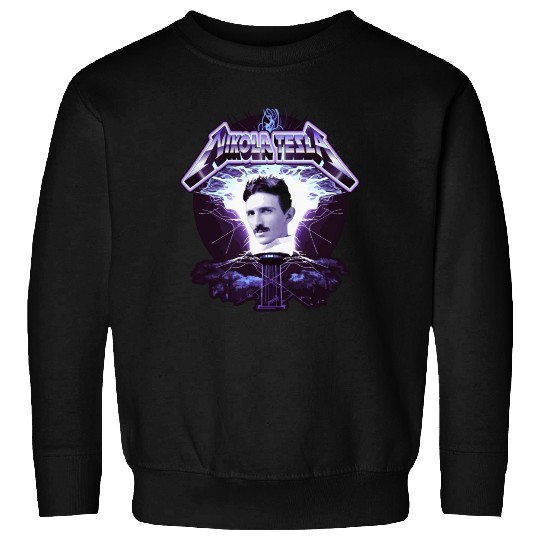 Nikola Tesla Heavy Metal Electricity by gnarly Sweatshirts