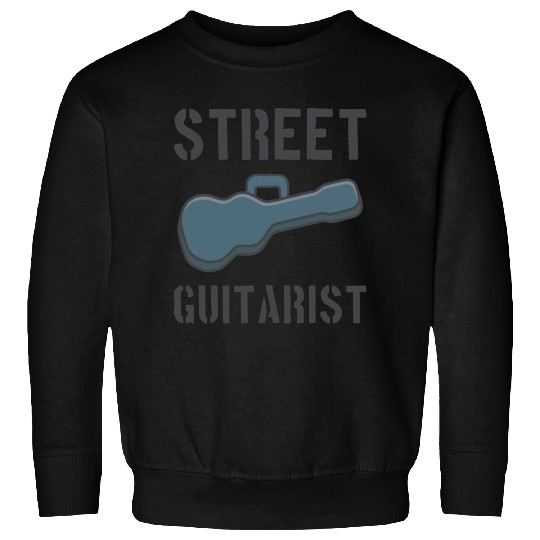 Street Guitarist Guitar Case Sweatshirts