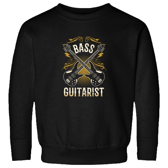 Bass Guitarist Guitar Musician Band Music Sweatshirts