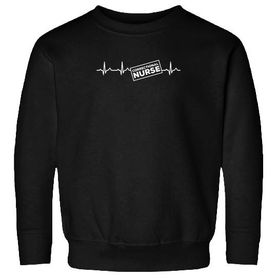 Great Correctional Nurse Heartbeat Design Sweatshirts