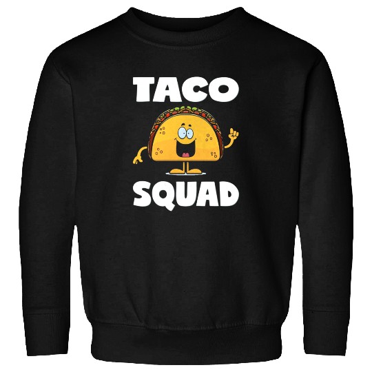 Taco Squad Vintage Funny Parties Tacos Love Sweatshirts
