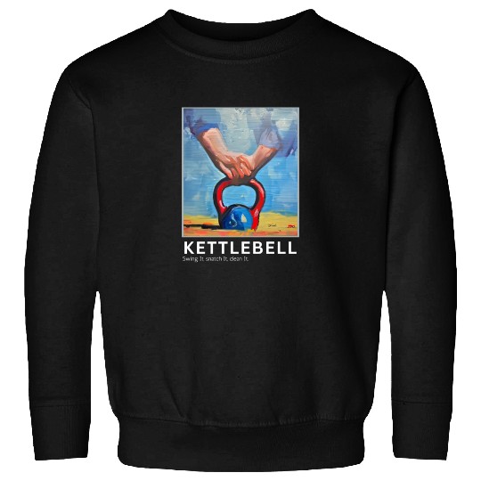 Gym Kettlebell Painting Sweatshirts